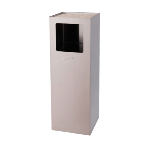 Poubelle-Cendrier Sable Rectangulaire Acier Inox