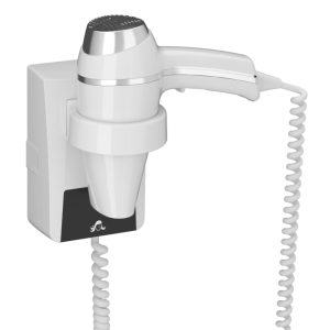 Sèche-Cheveux support mural Clipper blanc