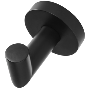 Patère simple noir mat